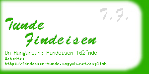 tunde findeisen business card